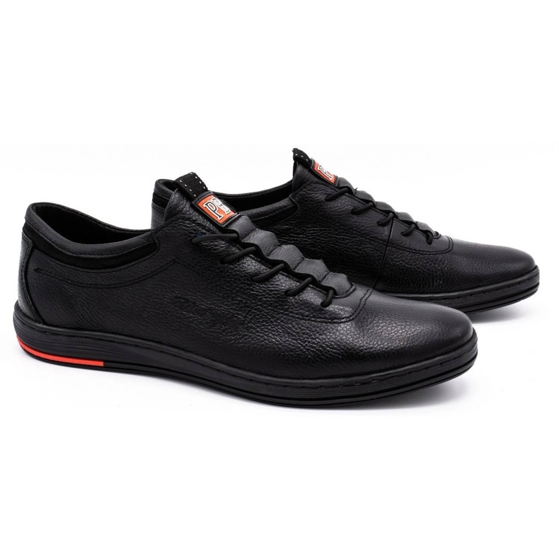 Polbut Scarpe da uomo casual nere in pelle K23 nero 1