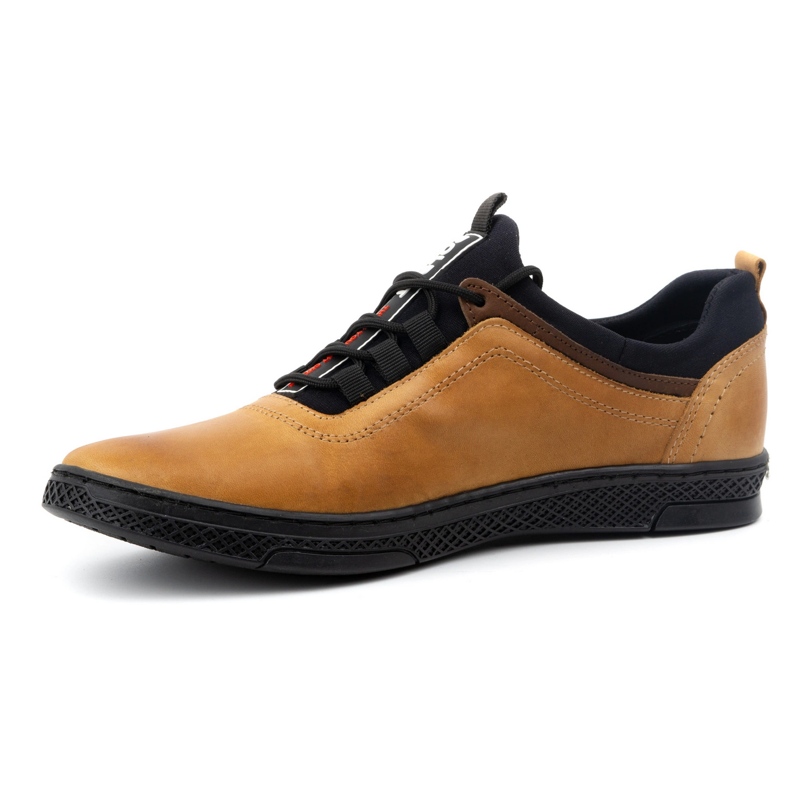 Polbut K24 scarpe casual in pelle rossa giallo 1