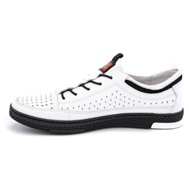 Polbut Scarpe estive da uomo in pelle K22 bianche bianco 1