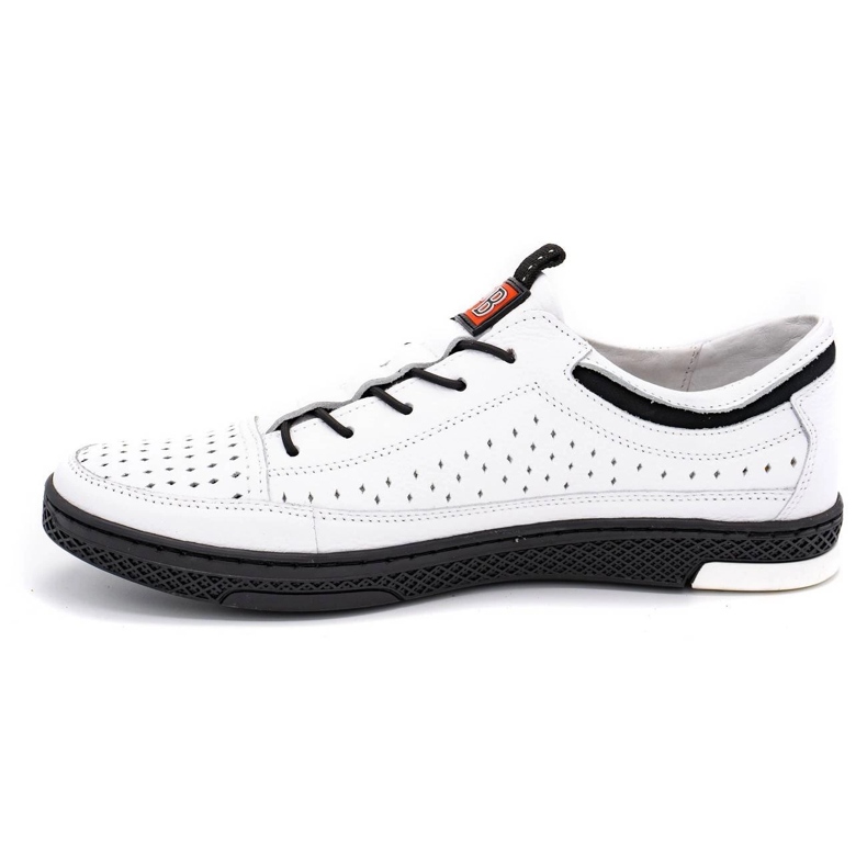 Polbut Scarpe estive da uomo in pelle K22 bianche bianco 1