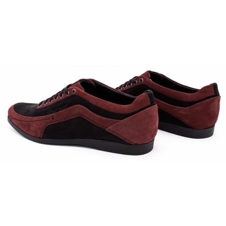 Polbut Scarpe casual da uomo 2101P bordeaux rosso 1