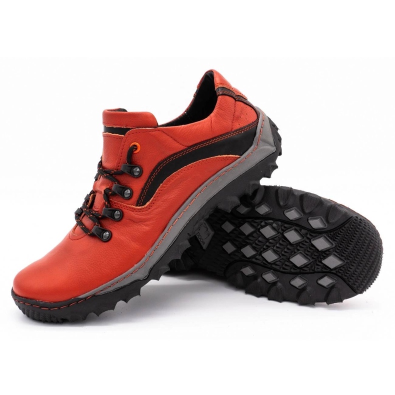 KENT Scarpe da trekking da uomo 268K rosse rosso 1