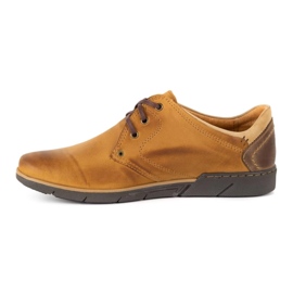 Polbut Scarpe da uomo in pelle 2103 cammello marrone 1
