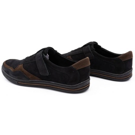Polbut Scarpe casual da uomo in pelle 2102 nere nero 1