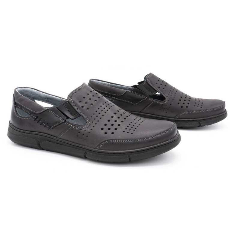 Polbut Scarpe estive da uomo grigie J53 grigio 1