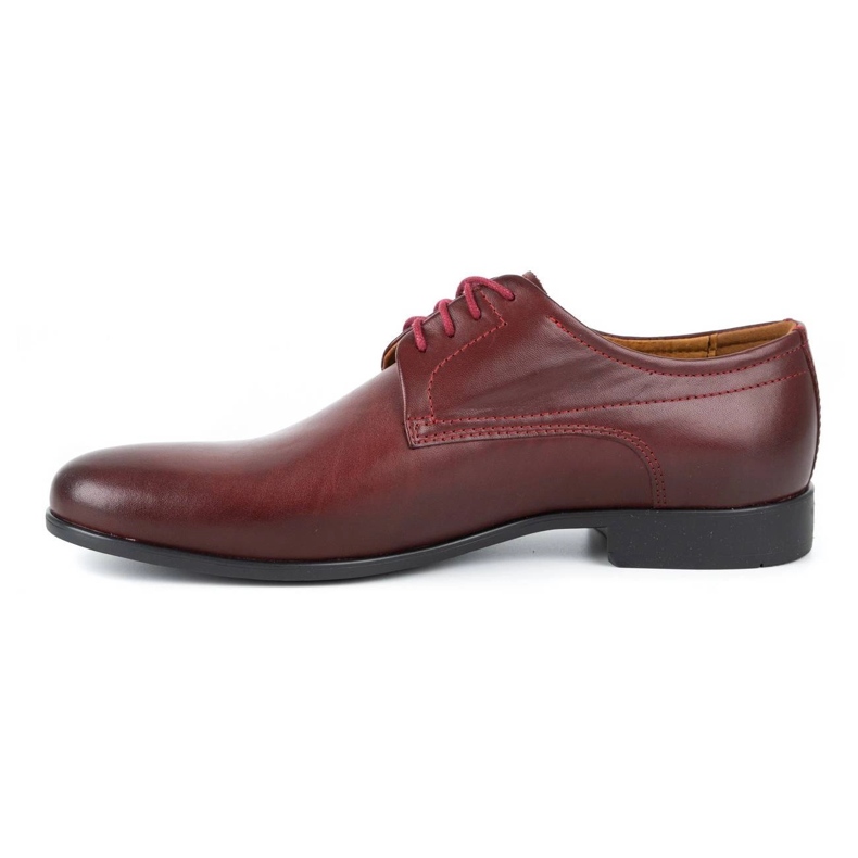 Kampol Scarpe da cerimonia uomo 334/34 bordeaux rosso 1