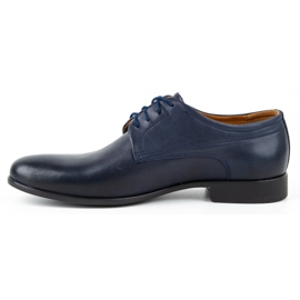 Kampol Scarpe da cerimonia uomo 334/54 blu navy 1