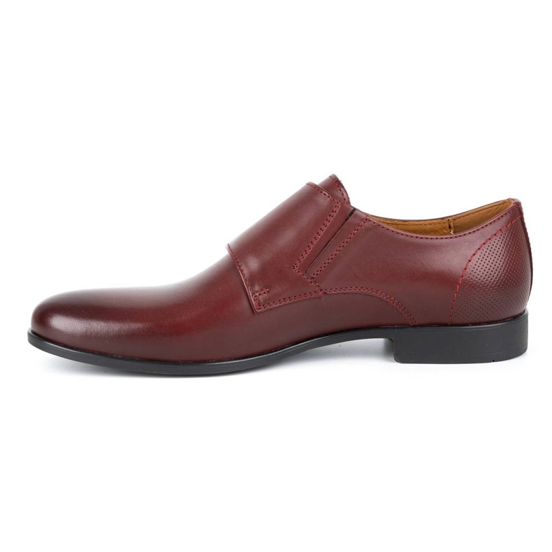 Kampol Monk da uomo formale 341/17 bordeaux rosso 1