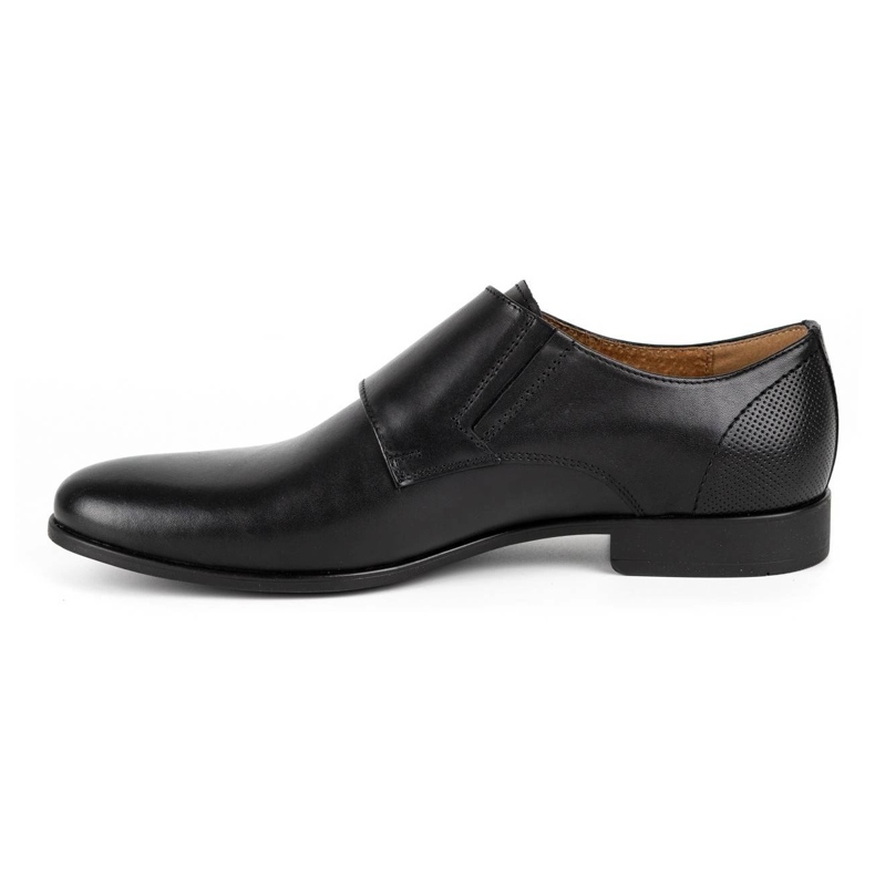 Kampol Scarpe da uomo formali monki 341/15 nere nero 1