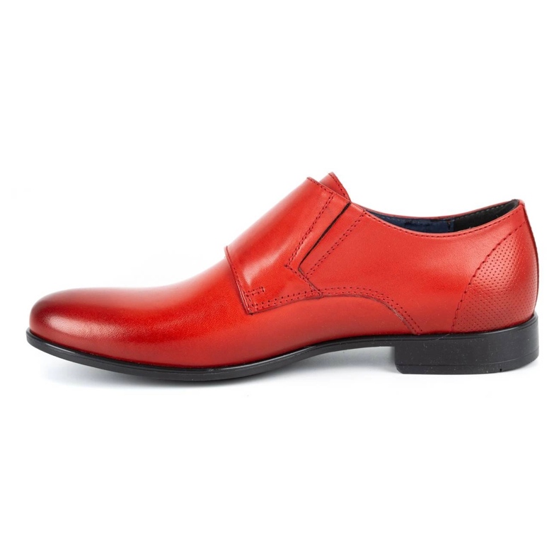 Kampol Scarpe da uomo formali monki 341/39 rosse rosso 1