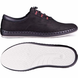 Kampol Scarpe da uomo casual nere 337/61 nero 1