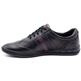 Joker Scarpe da uomo in pelle nere 521 nero 1