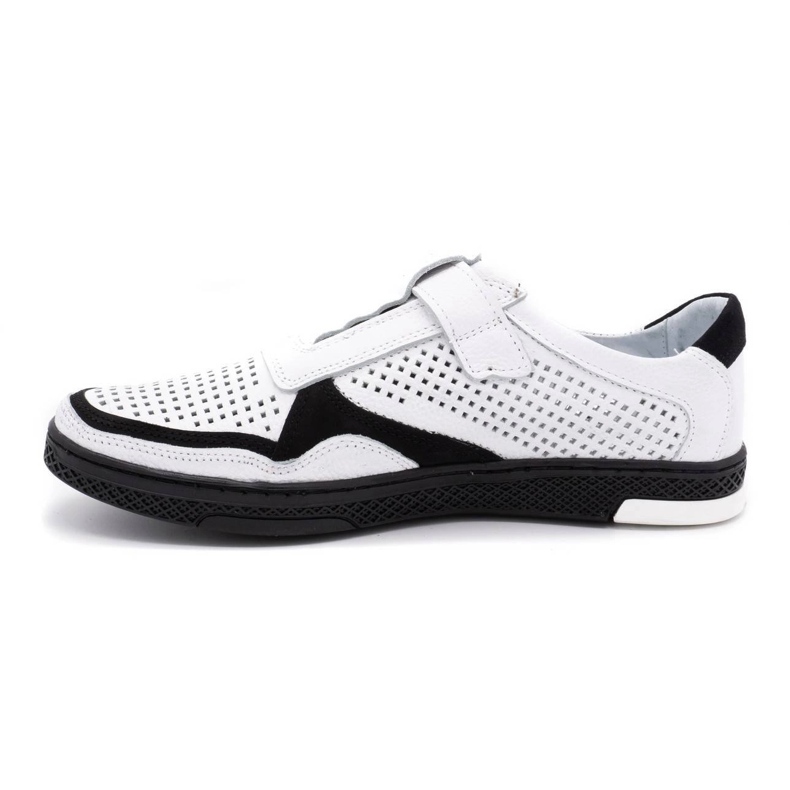 Polbut Scarpe casual da uomo in pelle 2102L bianche bianco 1