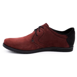 Polbut Scarpe da uomo in pelle 2103 bordeaux rosso 1