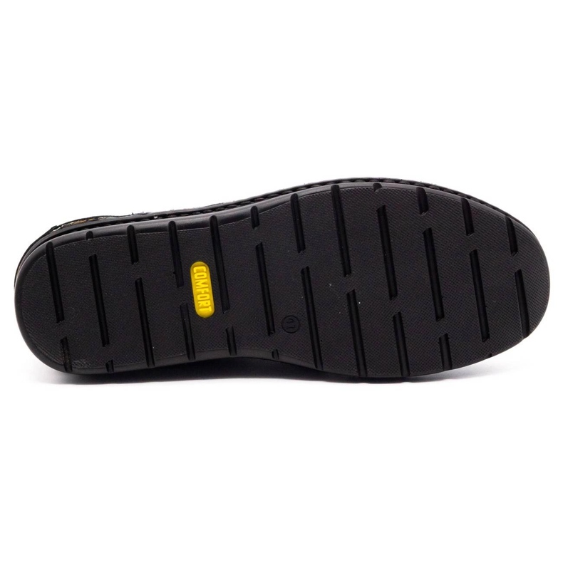 Kampol Scarpe casual da uomo 11/3 in nabuk nero 1