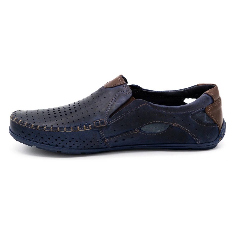 Olivier Mocassini uomo 901 summer faccia blu navy 1