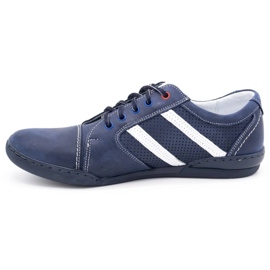 Polbut Scarpe casual da uomo R3 Perforation Blu navy con bianco 1