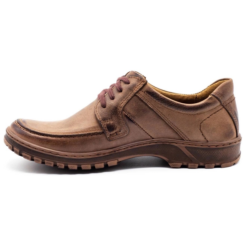 KOMODO Scarpe da uomo in pelle 853 marrone 1