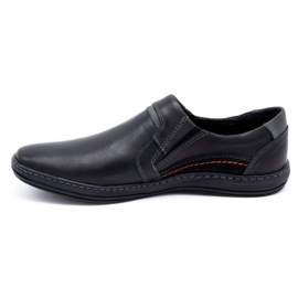 Olivier Mocassini uomo in pelle 520 nero 1