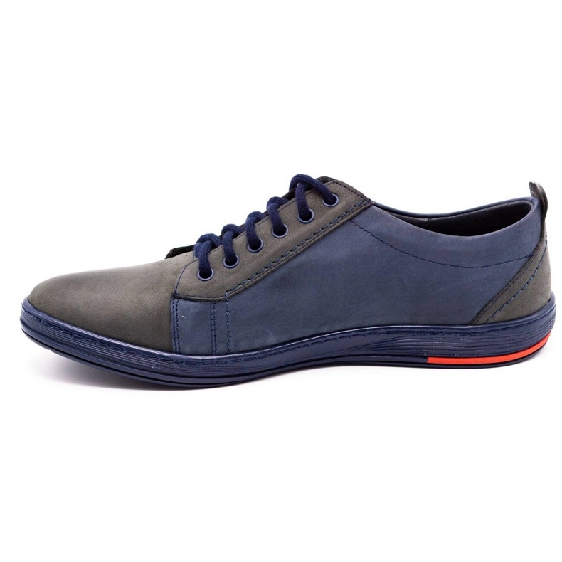 Olivier Scarpe da uomo in pelle 695MP blu navy 1