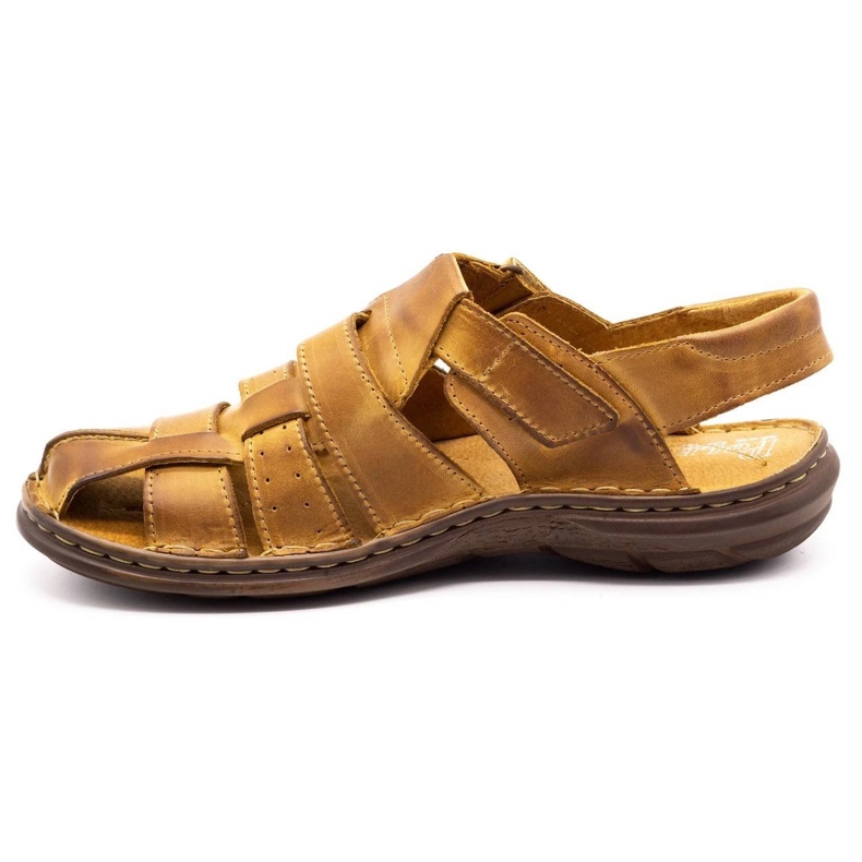Polbut Sandali in pelle da uomo 211 beige 1