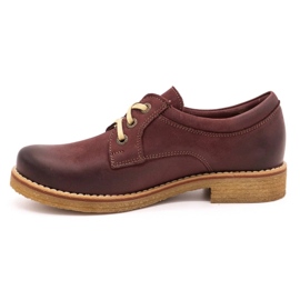 ButBal Scarpe da donna in pelle 656B bordeaux rosso 1