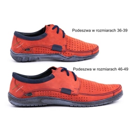 Mario Pala Scarpe traforate da uomo 563 rosse rosso 1