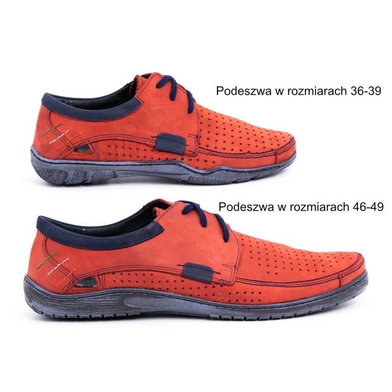 Mario Pala Scarpe traforate da uomo 563 rosse rosso 1