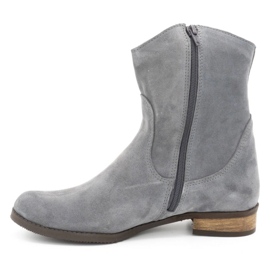 Olivier Stivali donna traforati Cassie grigio chiaro 1