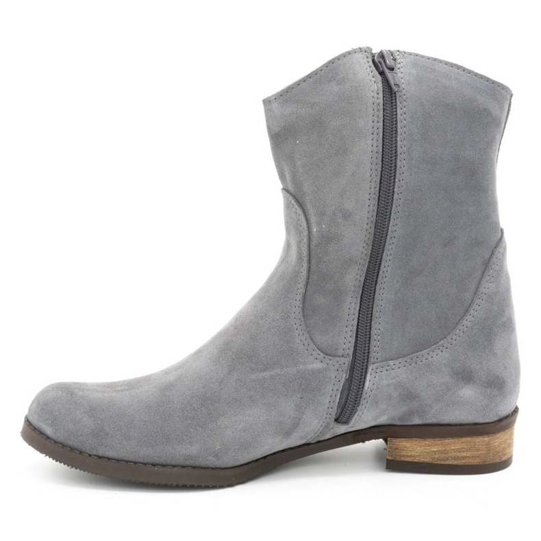 Olivier Stivali donna traforati Cassie grigio chiaro 1