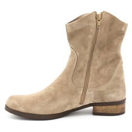 Olivier Stivali donna traforati Cassie beige 1