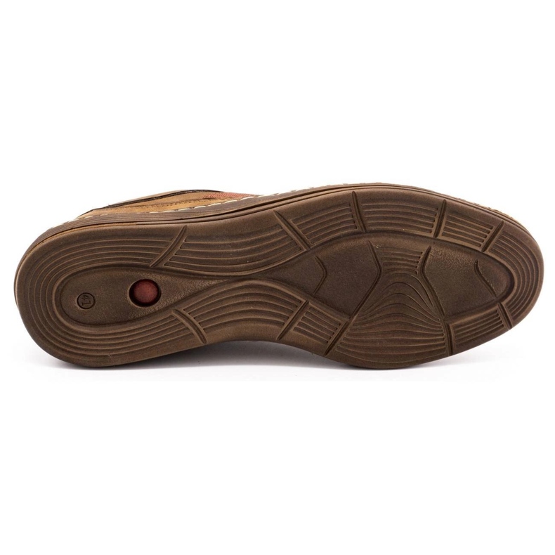 Olivier Scarpe casual da uomo in pelle 238GT marrone 1