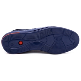 Olivier Scarpe casual da uomo in pelle 238GT blu navy 1