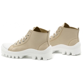 Polbut Stivali da donna in pelle D1 beige 1