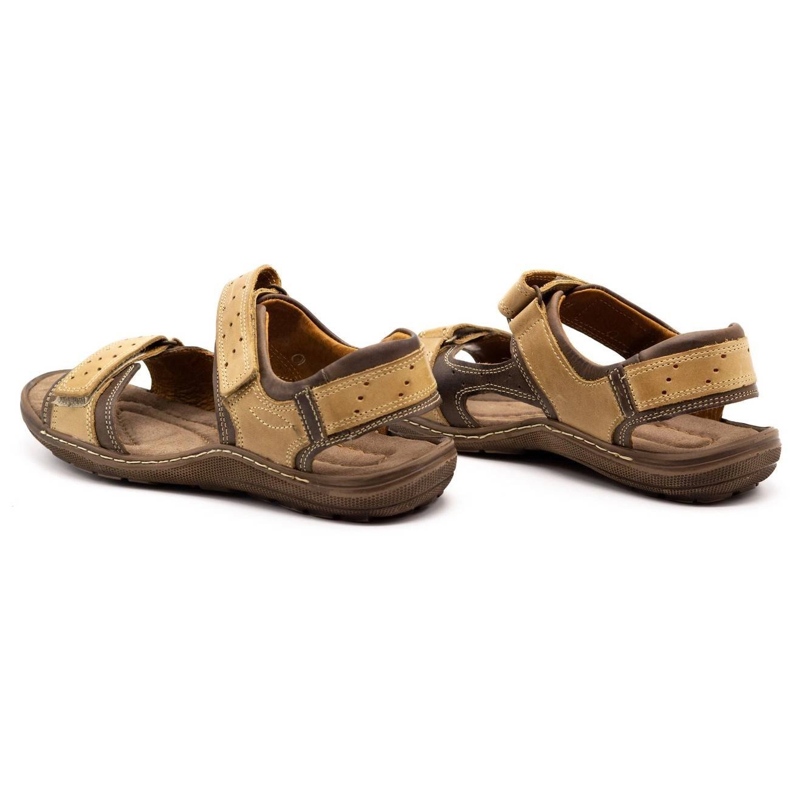 Olivier Sandali in pelle da uomo marroni 295K marrone 1