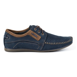 Olivier Mocassini uomo in pelle 4228 blu navy 2