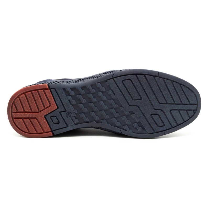 Joker Scarpe casual da uomo in pelle 322/2 blu navy 1