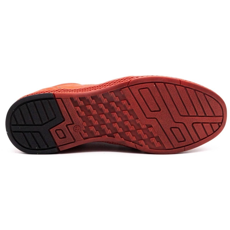 Joker Scarpe casual da uomo in pelle 322/2 rosse rosso 1