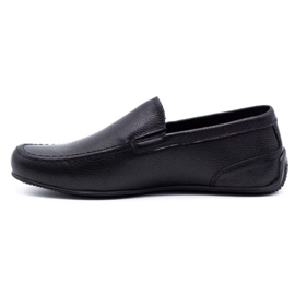 Polbut Mocassini uomo in pelle 2105 grana nera nero 1