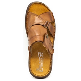 Polbut Pantofole da uomo 024 cammello marrone 1