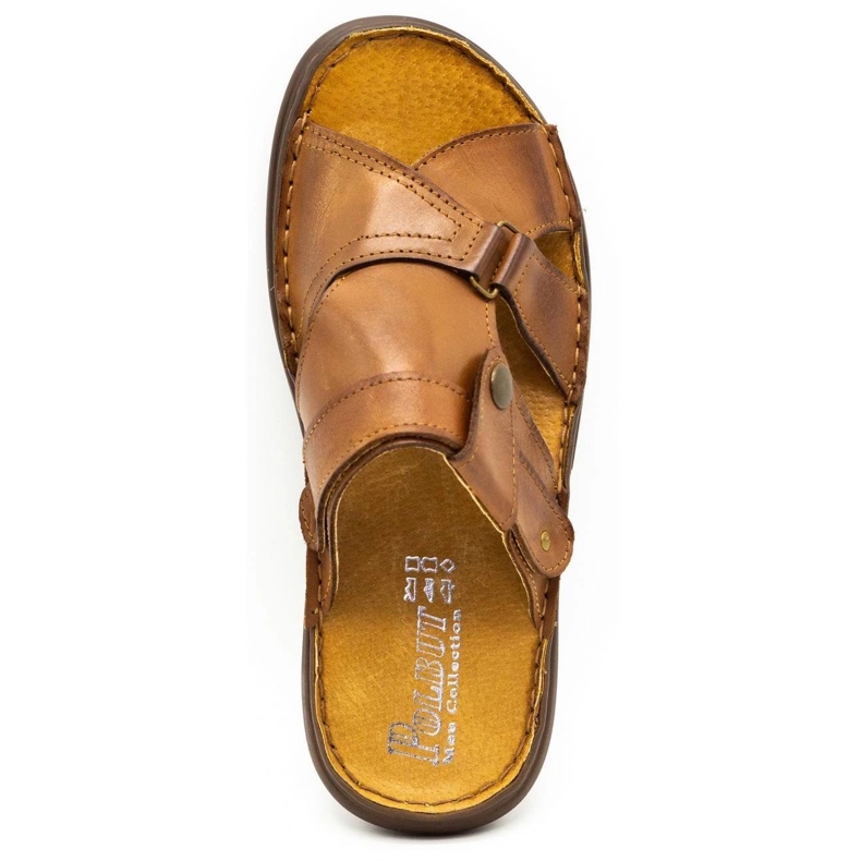 Polbut Pantofole da uomo 024 cammello marrone 1