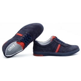 Joker Scarpe casual da uomo in pelle 521/2 blu navy 1