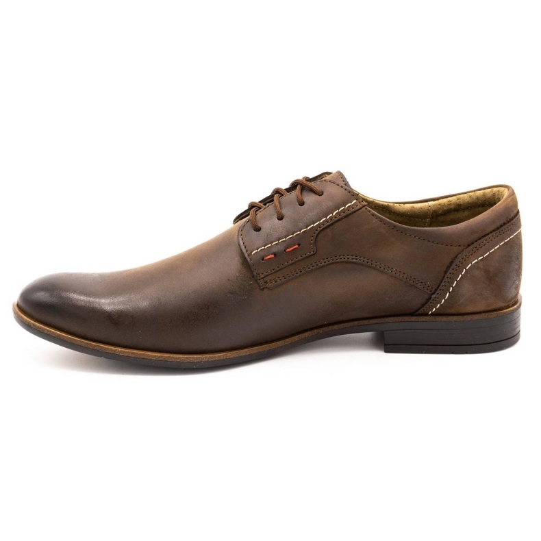 Scarpe da uomo in pelle Olivier 305GT marrone 1