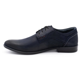Scarpe da uomo in pelle Olivier 305GT blu navy 1