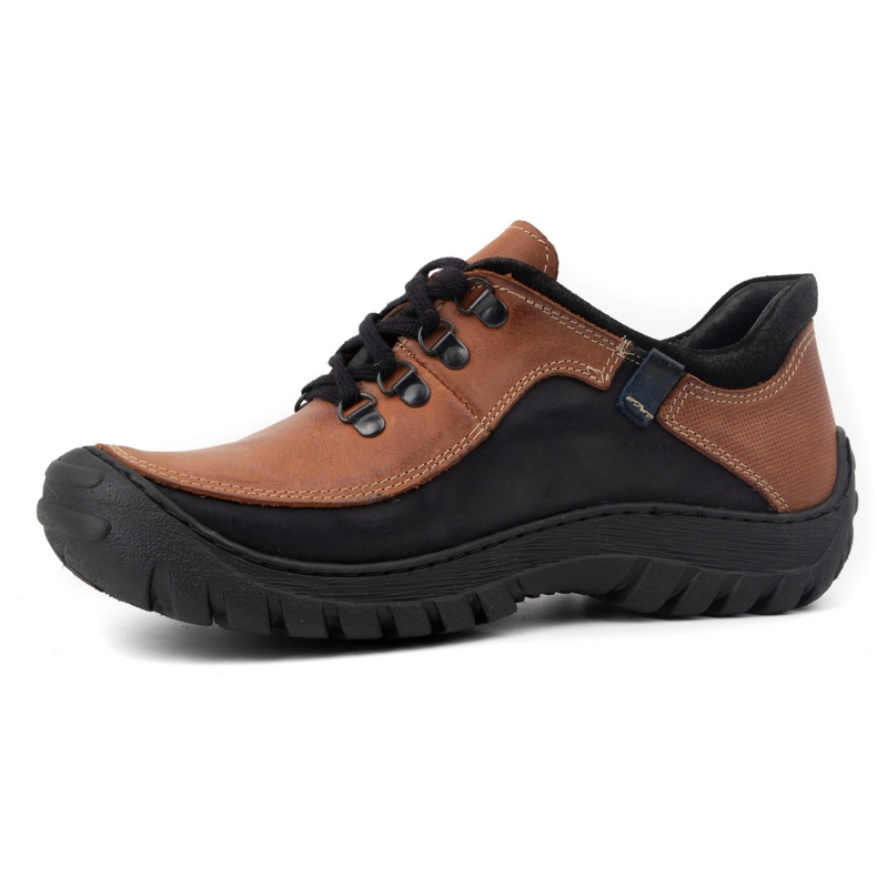 KOMODO Scarpe trekking uomo pelle 917K mattone multicolore 1
