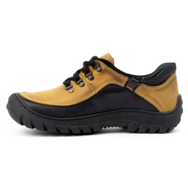 KOMODO Scarpe trekking uomo pelle 917K giallo 1