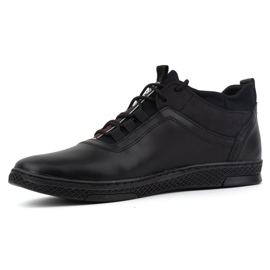 Polbut Scarpe invernali da uomo K27F in pile nero 1