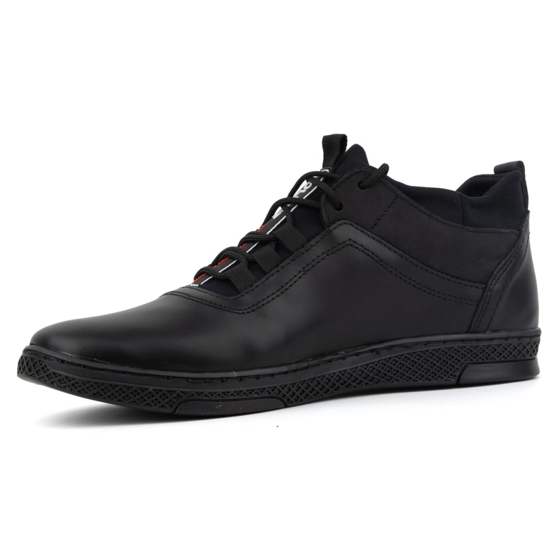 Polbut Scarpe invernali da uomo K27F in pile nero 1