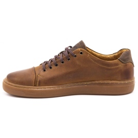 Polbut Scarpe da uomo in pelle 2109 cammello marrone 1