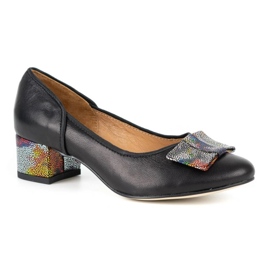Olivier Scarpe da donna in pelle tacchi alti 2261 nero 1
